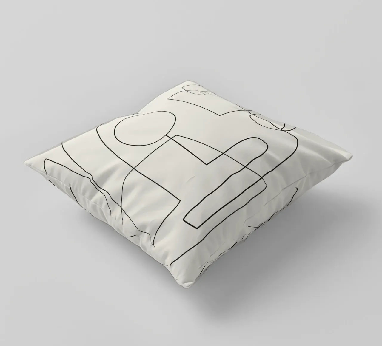 Minimal Abstract Shapes 02 coussin de Nadjaa