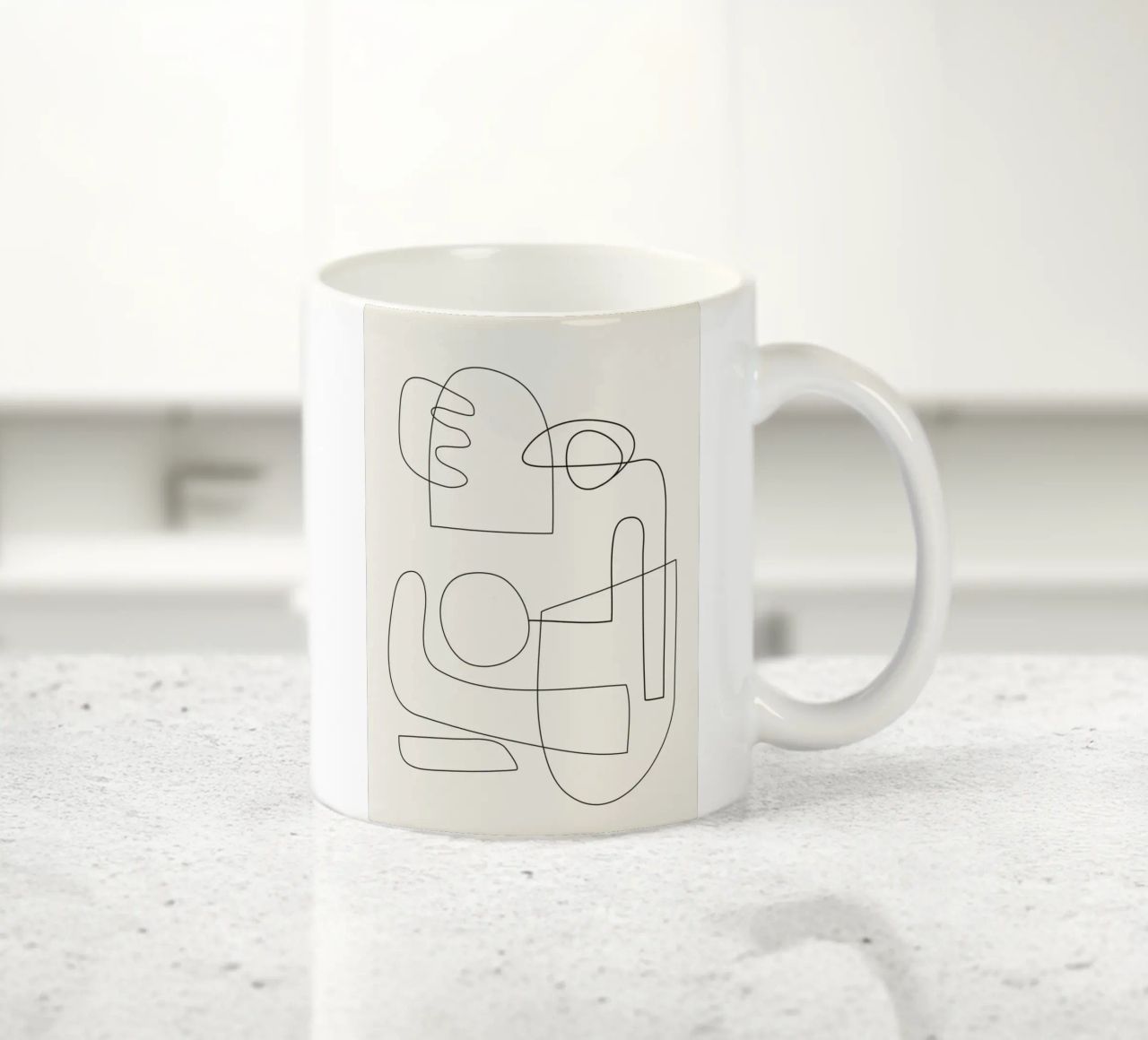 Minimal Abstract Shapes 02 tazza in ceramica da Nadjaa