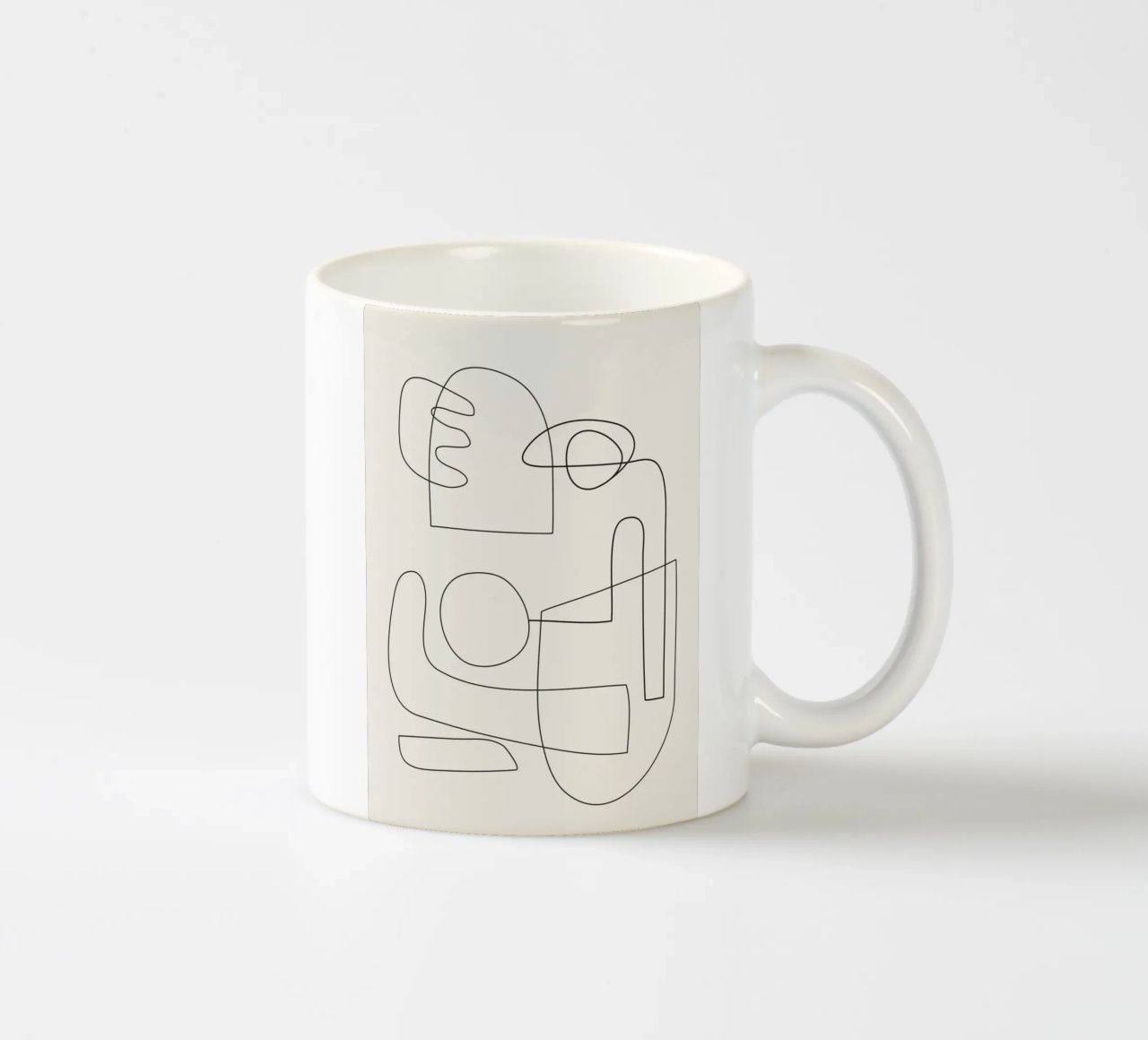 Minimal Abstract Shapes 02 tazza in ceramica da Nadjaa