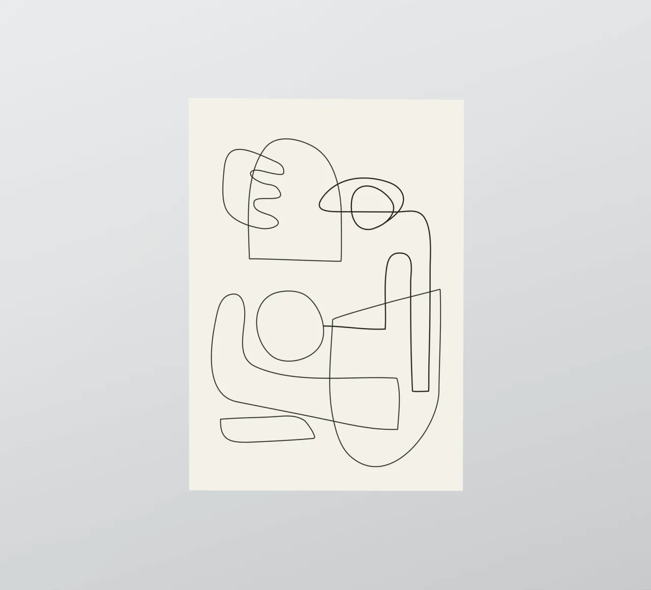 Minimal Abstract Shapes 02 adesivo da Nadjaa