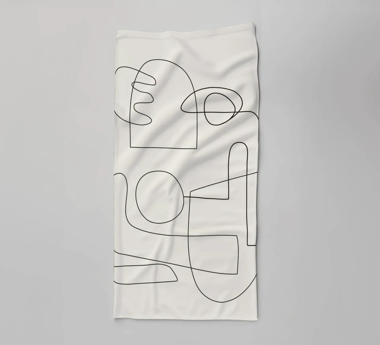 Minimal Abstract Shapes 02 towel by Nadjaa