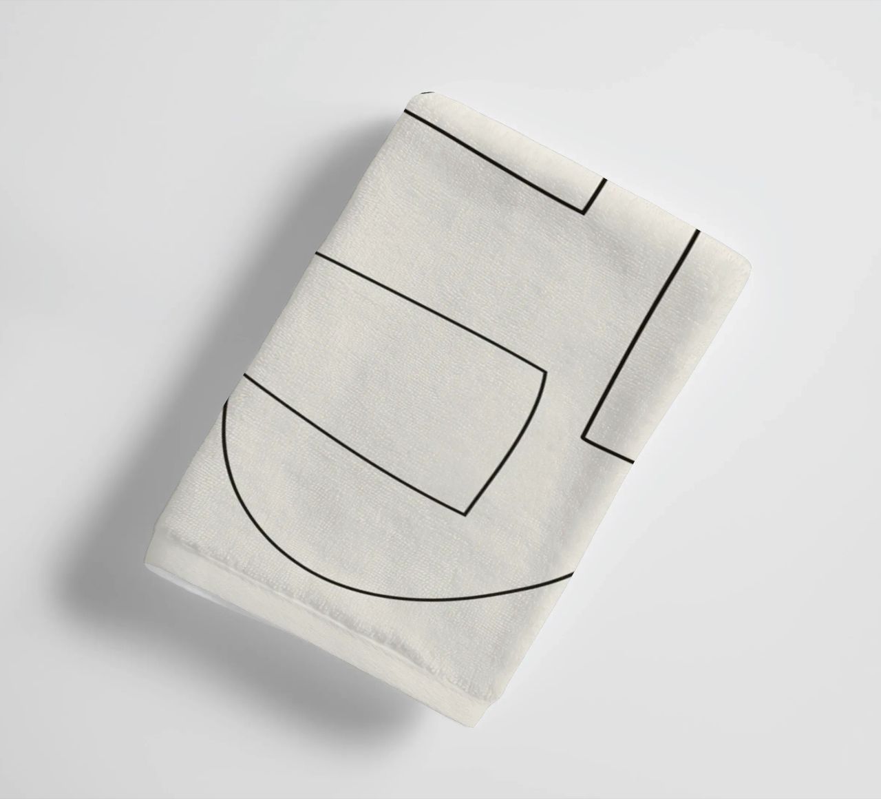 Minimal Abstract Shapes 02 asciugamano da bagno da Nadjaa