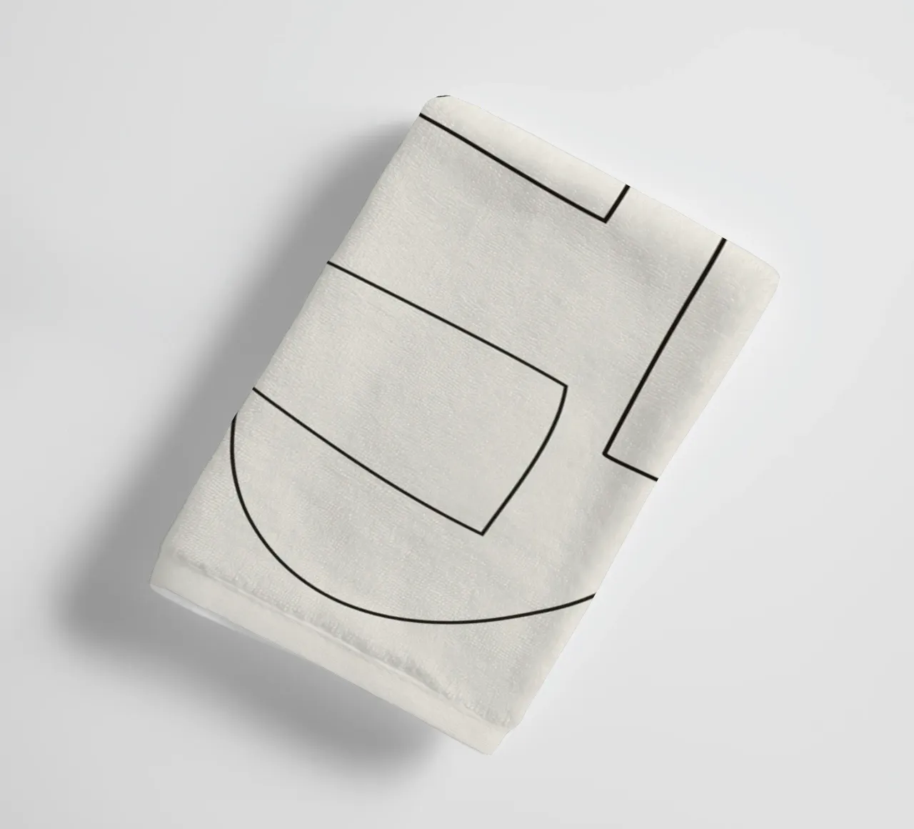 Minimal Abstract Shapes 02 towel by Nadjaa