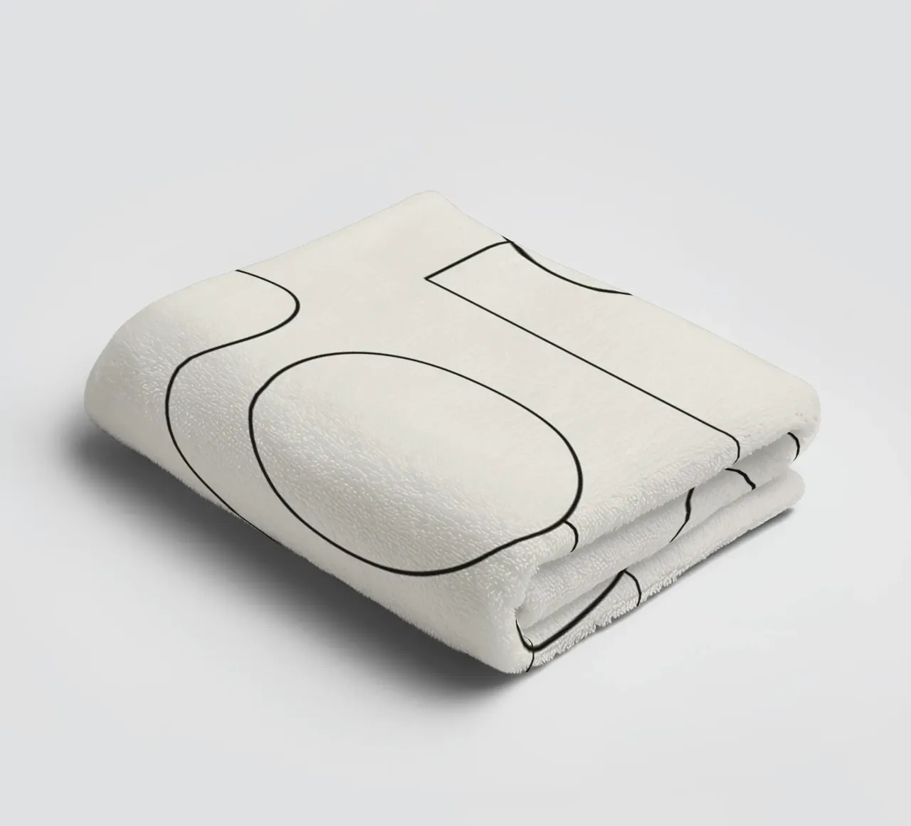 Minimal Abstract Shapes 02 towel by Nadjaa