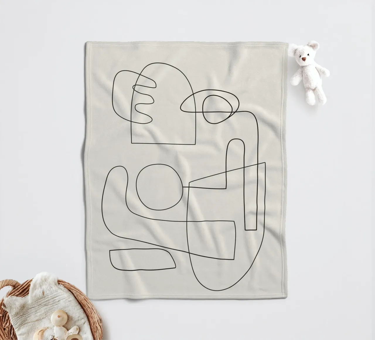 Minimal Abstract Shapes 02 coperta in pile da Nadjaa