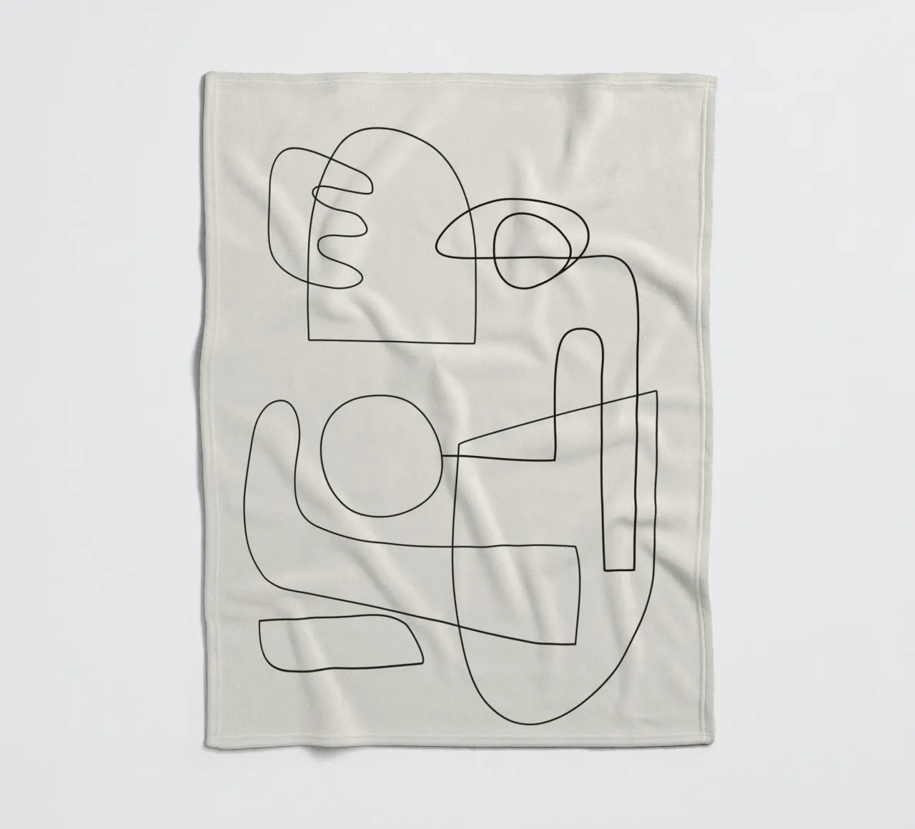 Minimal Abstract Shapes 02 coperta in pile da Nadjaa