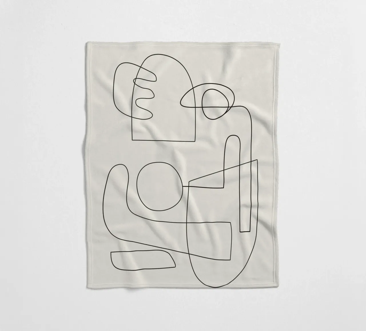 Minimal Abstract Shapes 02 coperta in pile da Nadjaa