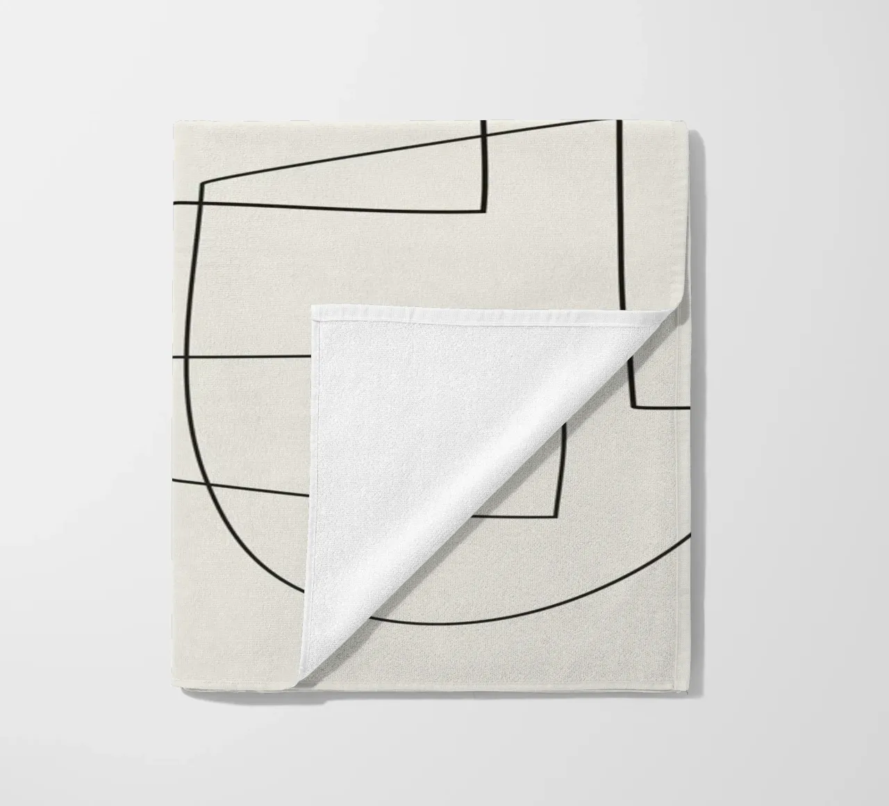 Minimal Abstract Shapes 02 Strandtuch von Nadjaa