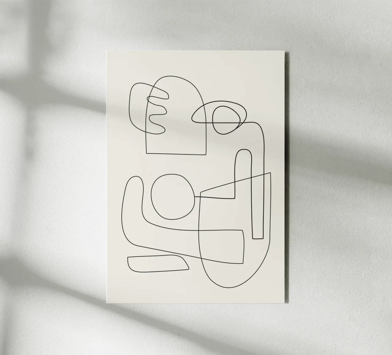 Minimal Abstract Shapes 02 Alu-Dibond von Nadjaa