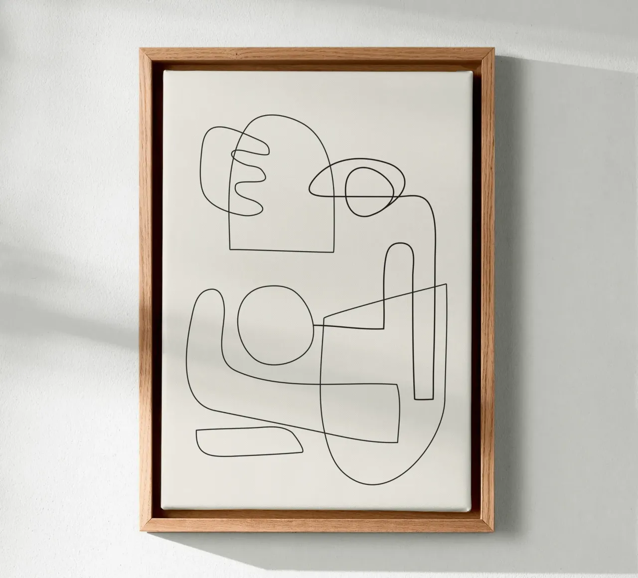Minimal Abstract Shapes 02 canvas by Nadjaa