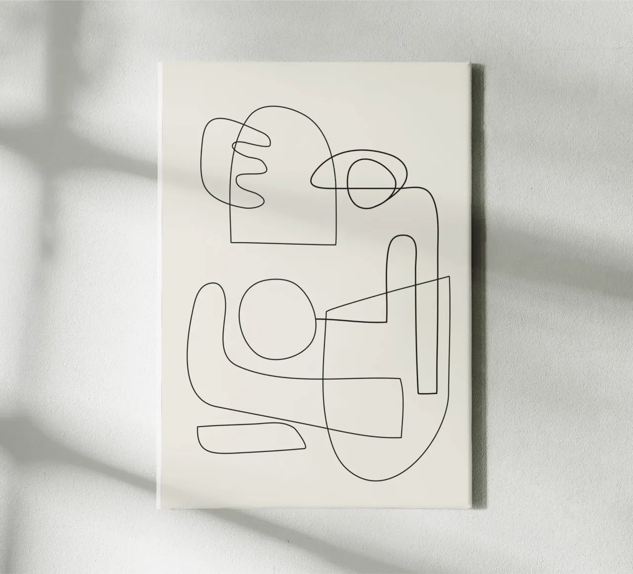 Minimal Abstract Shapes 02 tela da Nadjaa