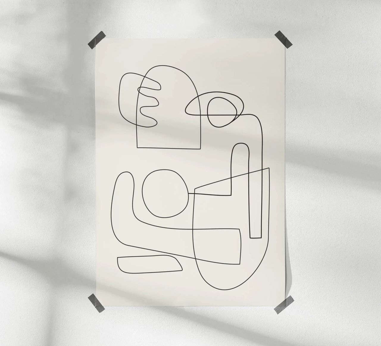 Minimal Abstract Shapes 02 Poster von Nadjaa