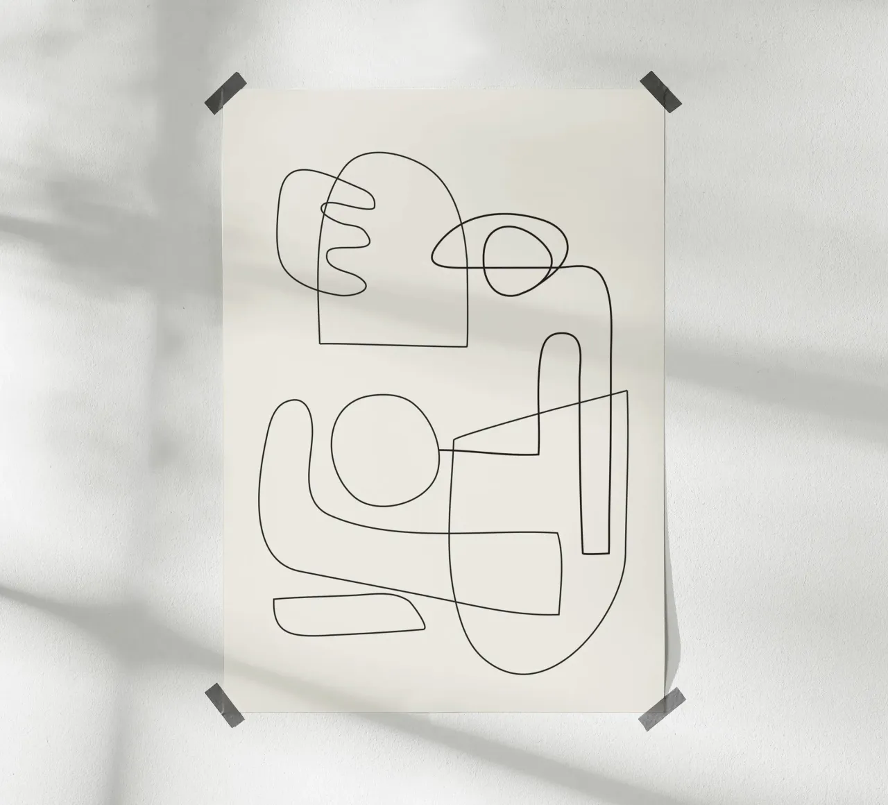 Minimal Abstract Shapes 02 carta hahnemühle da Nadjaa