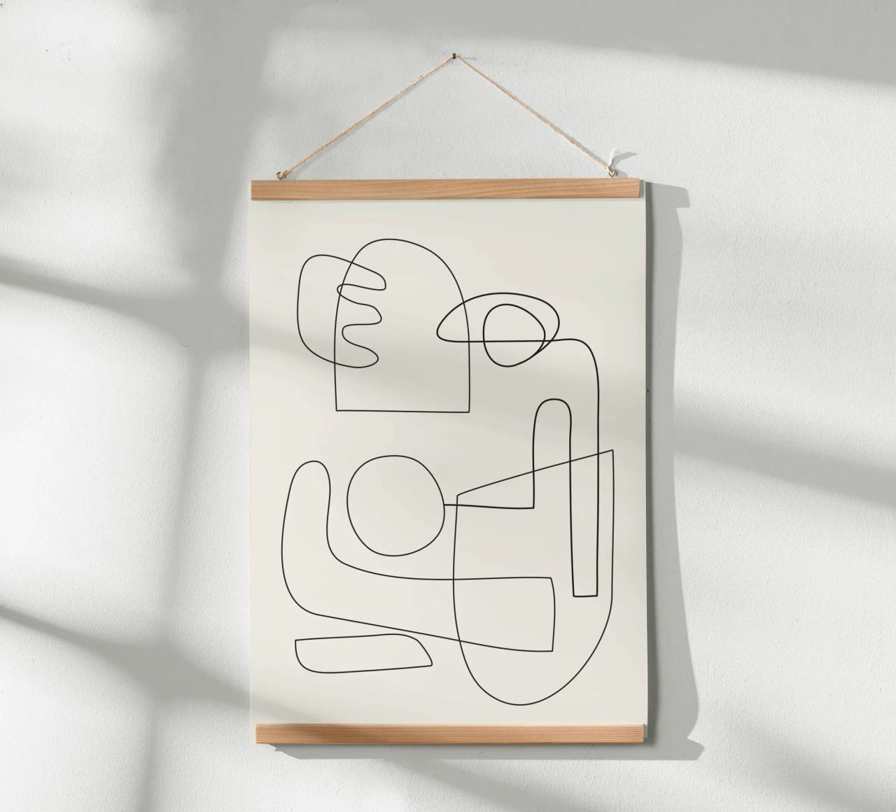Minimal Abstract Shapes 02 Poster von Nadjaa