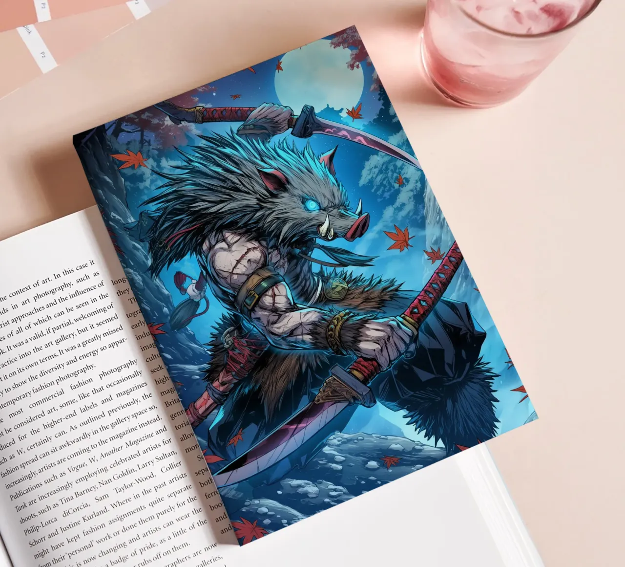 Inosuke Hashibira Demon Slayer notebook by Fleur de Lys