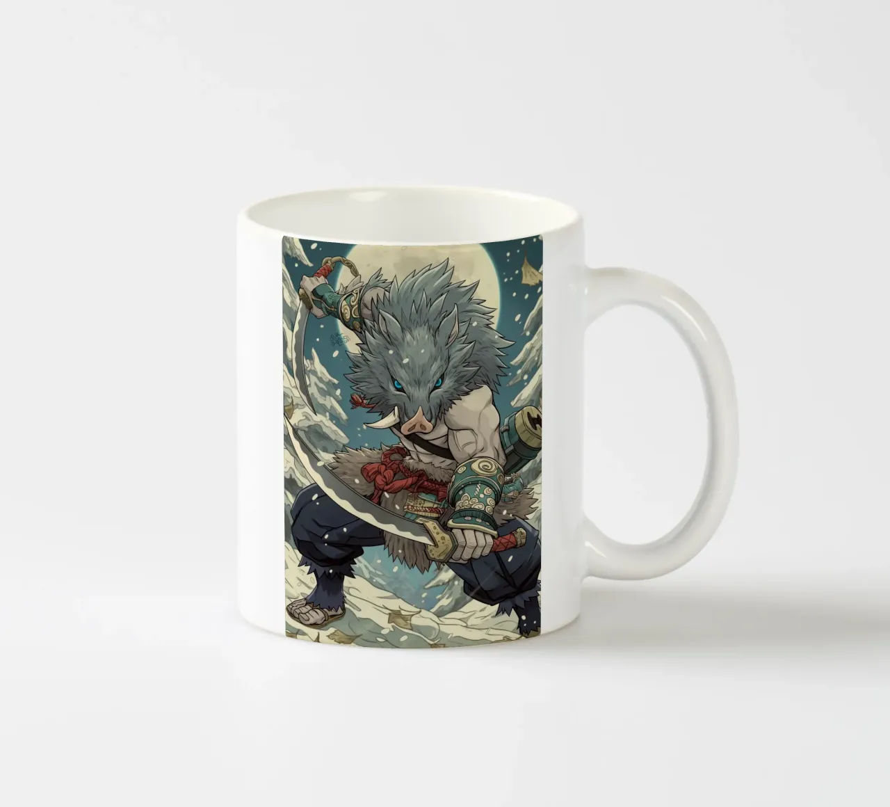 Inosuke Hashibira Uccisore di demoni tazza in ceramica da Fleur de Lys