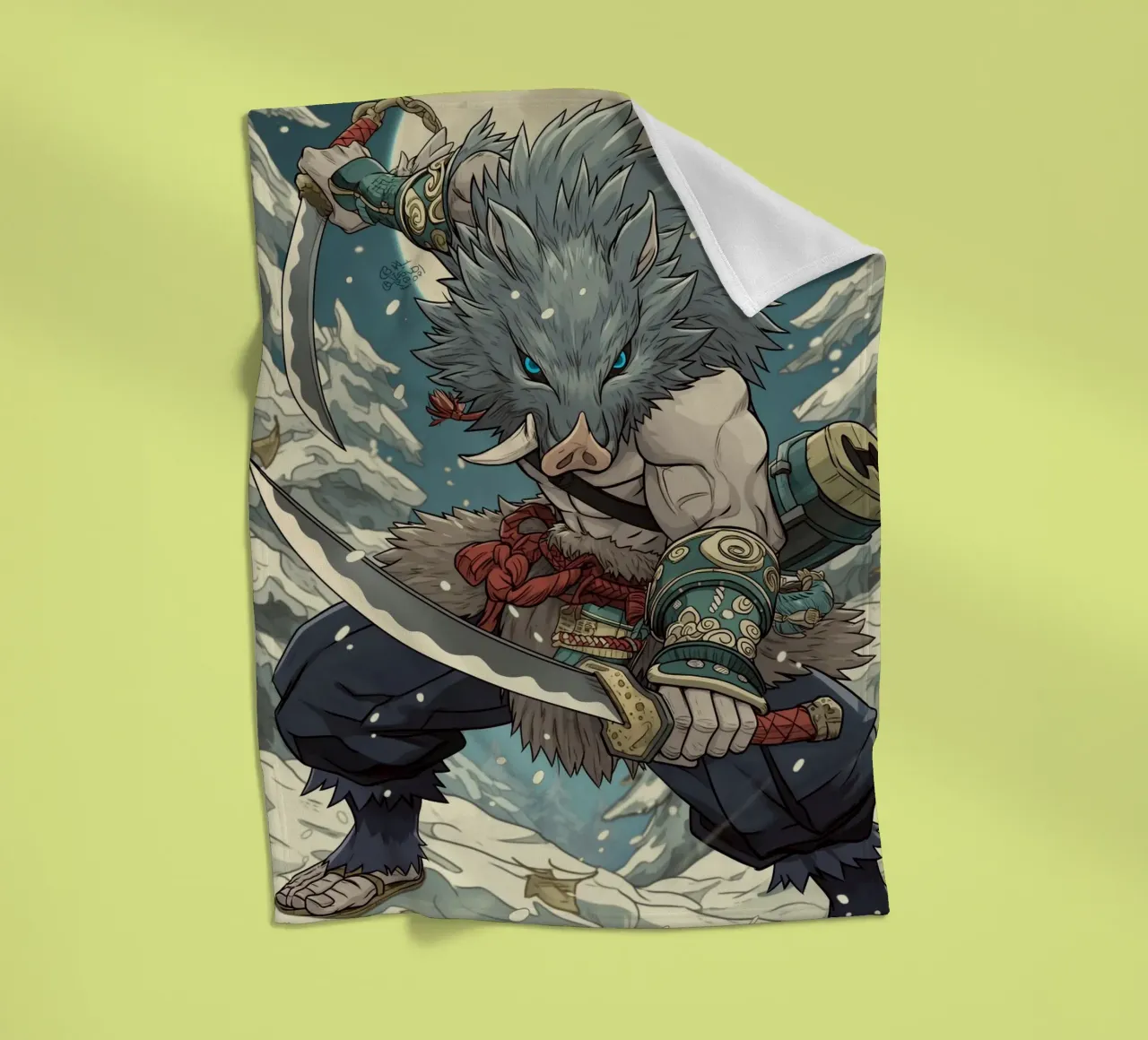 Inosuke Hashibiraendoder fleecedeken van Fleur de Lys