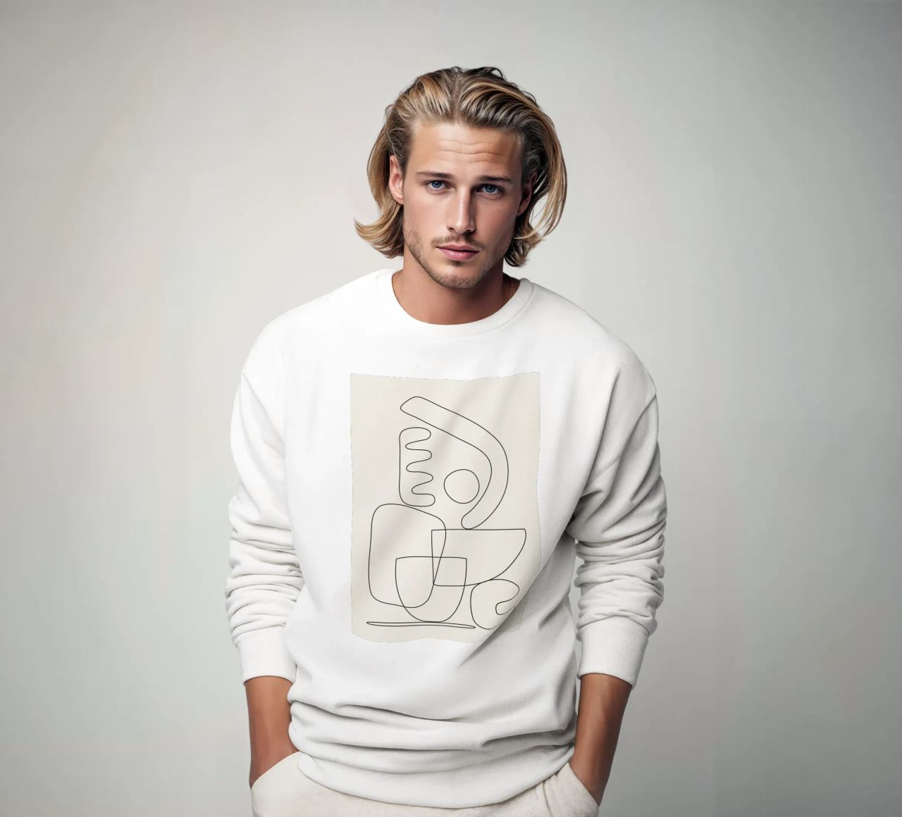 Minimal Abstract Shapes 03 sweatshirt by Nadjaa