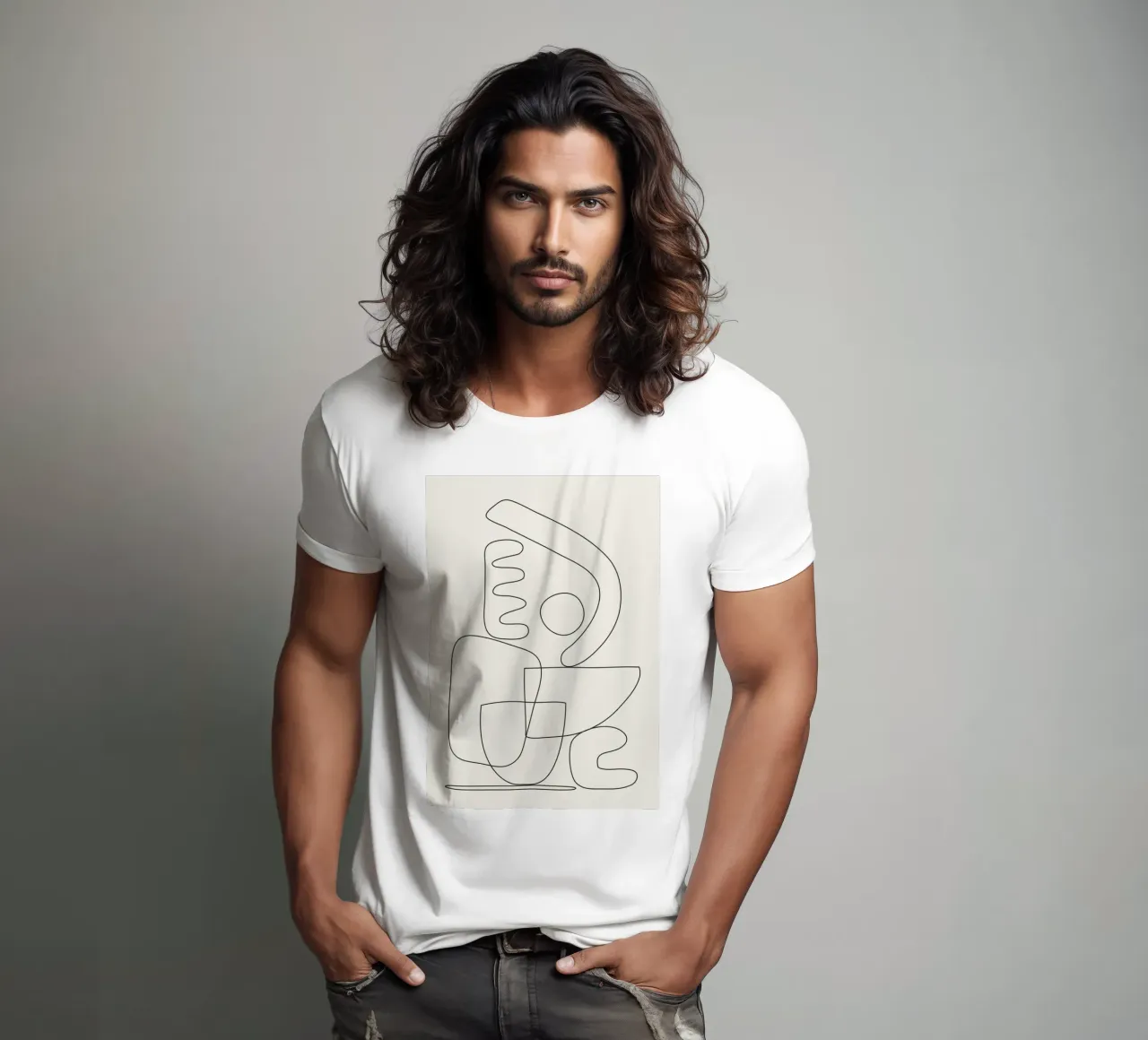 Minimal Abstract Shapes 03 T-Shirt von Nadjaa