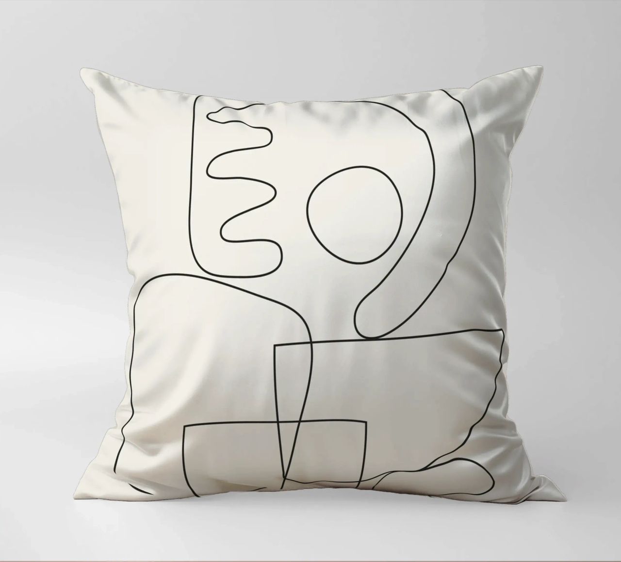 Minimal Abstract Shapes 03 decorative cushion by Nadjaa