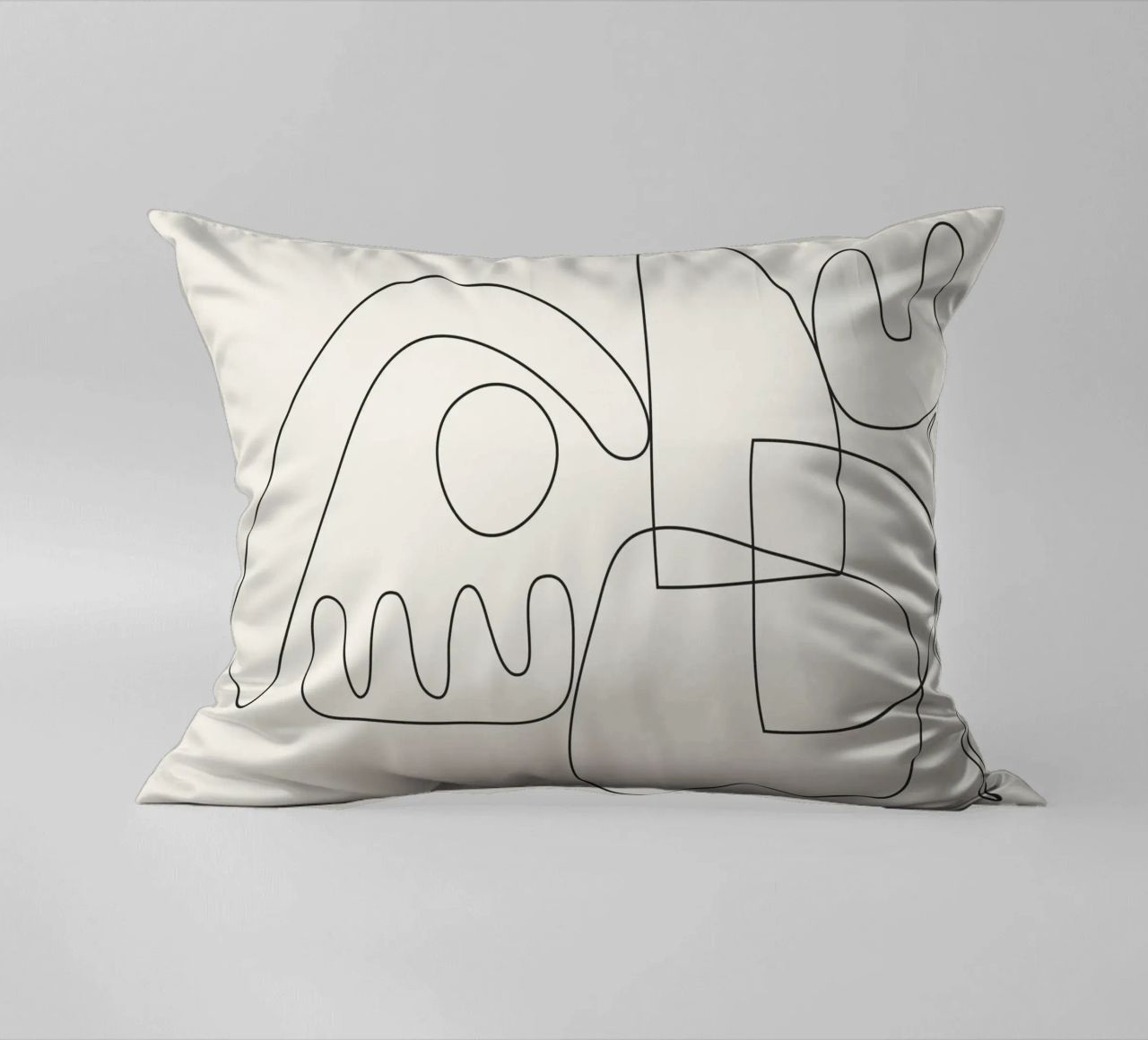 Minimal Abstract Shapes 03 decorative cushion by Nadjaa