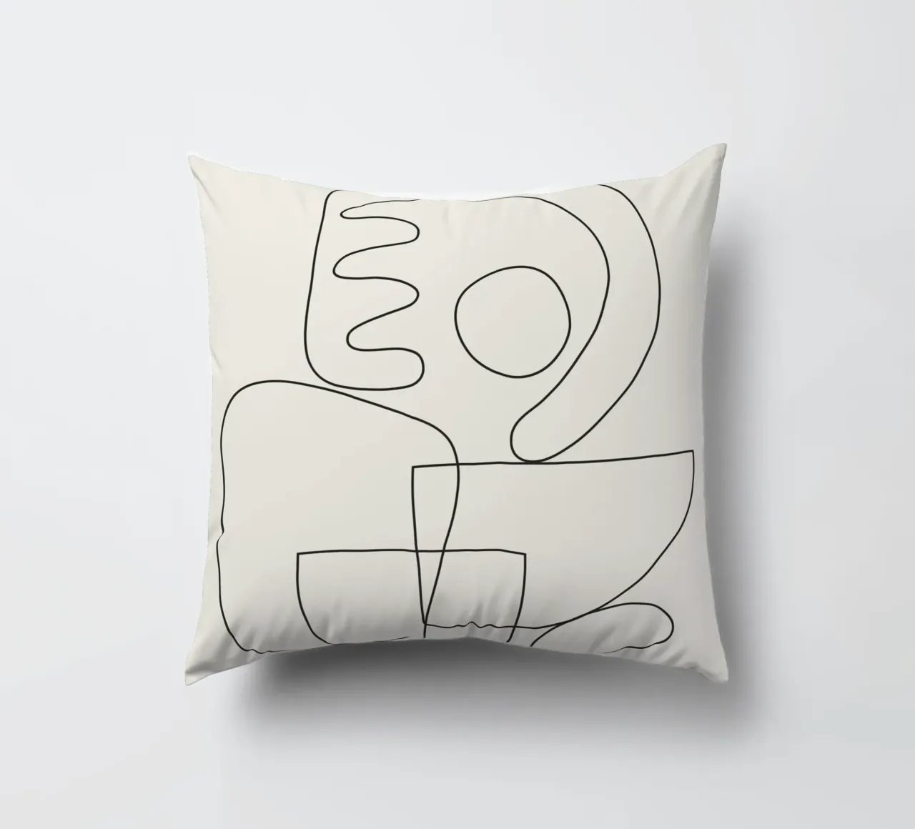 Minimal Abstract Shapes 03 kussen van Nadjaa