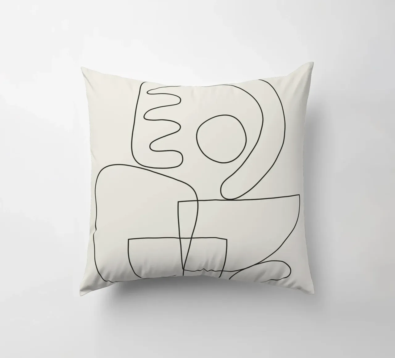 Minimal Abstract Shapes 03 kussen van Nadjaa