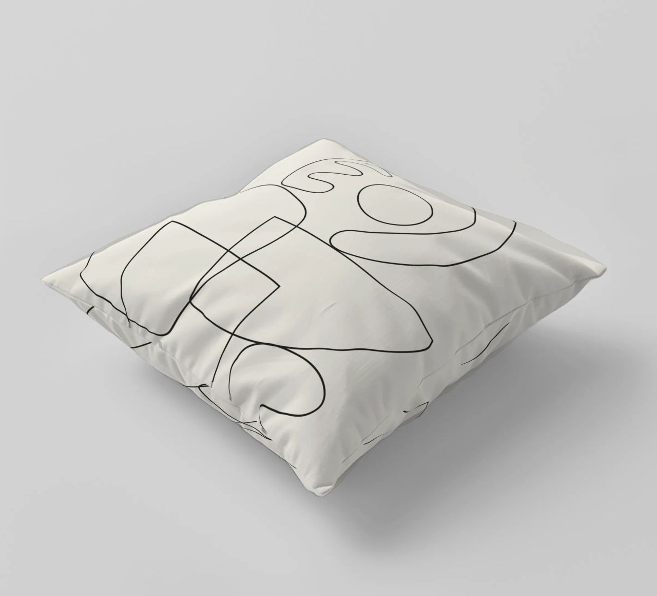 Minimal Abstract Shapes 03 decorative cushion by Nadjaa