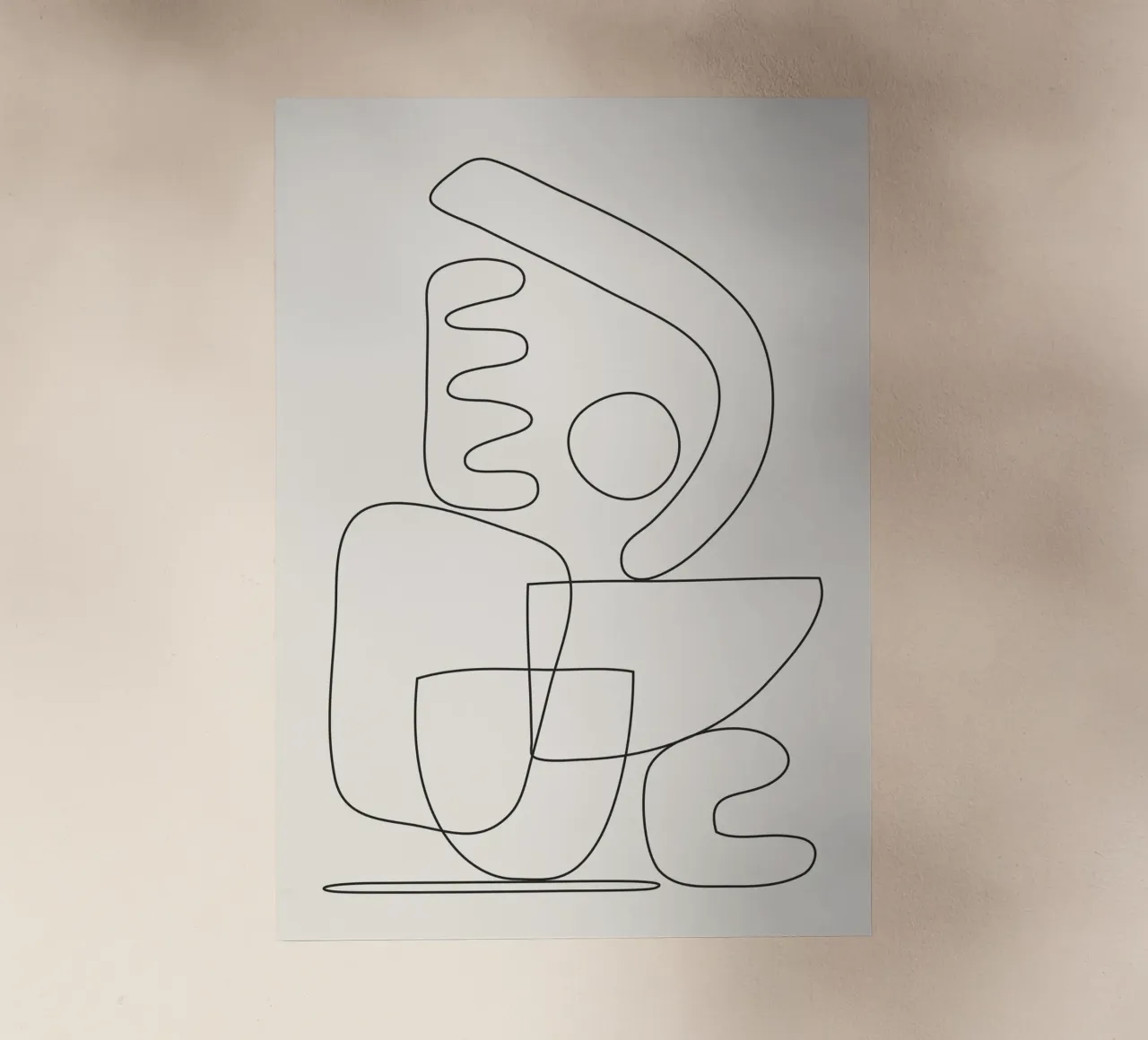 Minimal Abstract Shapes 03 pellicola backlit da Nadjaa