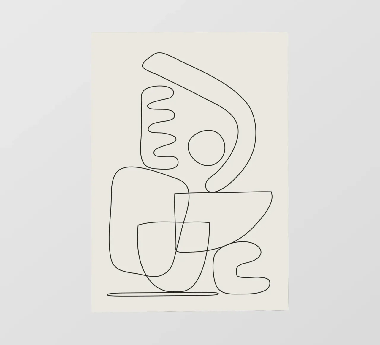 Minimal Abstract Shapes 03 telo in pvc da Nadjaa