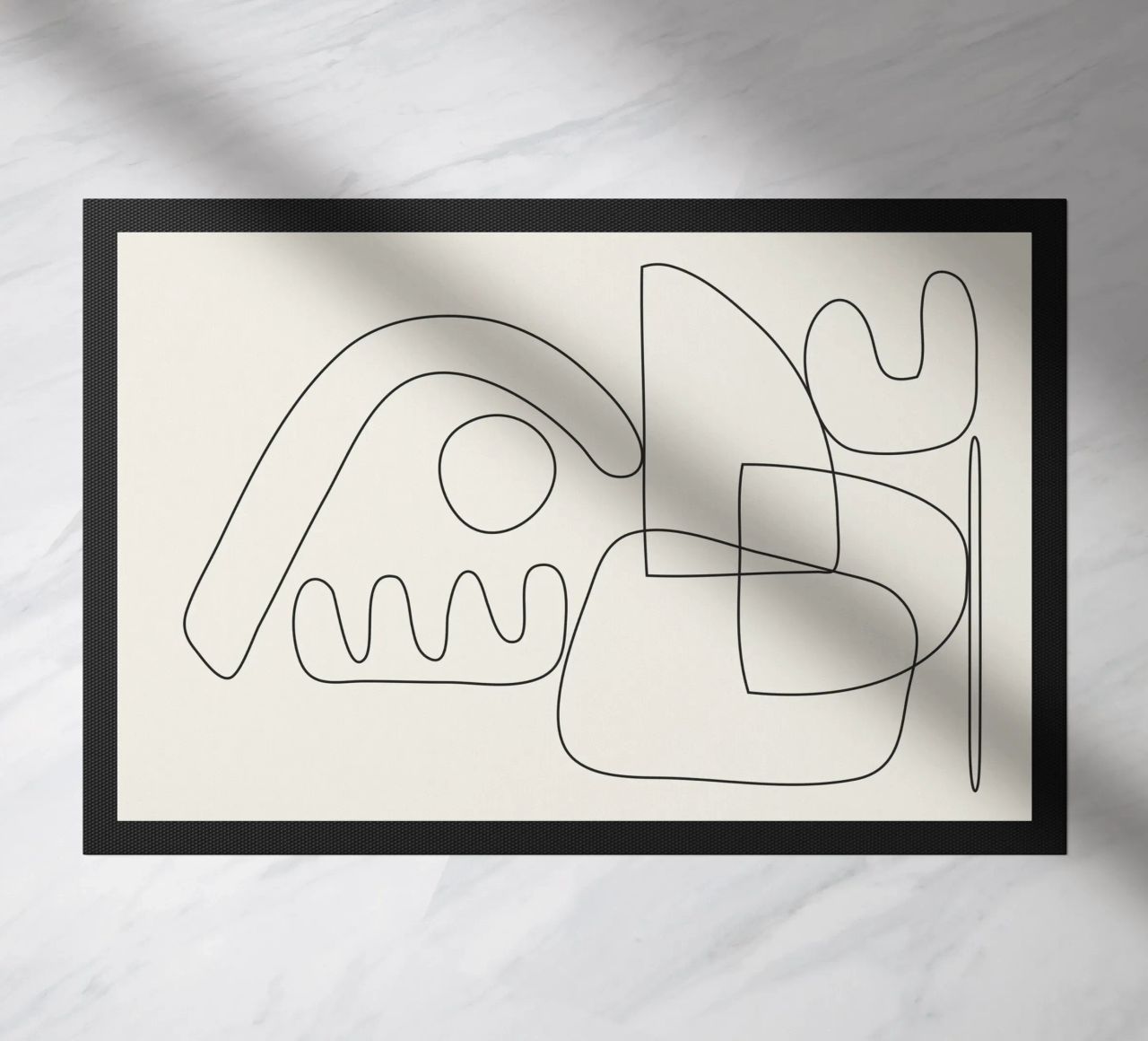 Minimal Abstract Shapes 03 doormat by Nadjaa