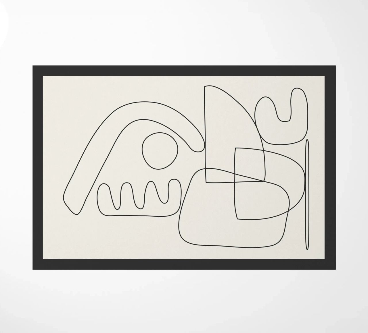 Minimal Abstract Shapes 03 doormat by Nadjaa