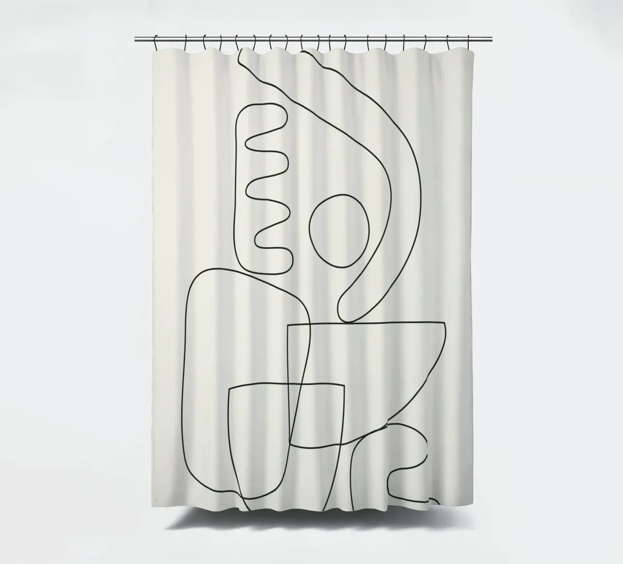 Minimal Abstract Shapes 03 tenda da doccia da Nadjaa