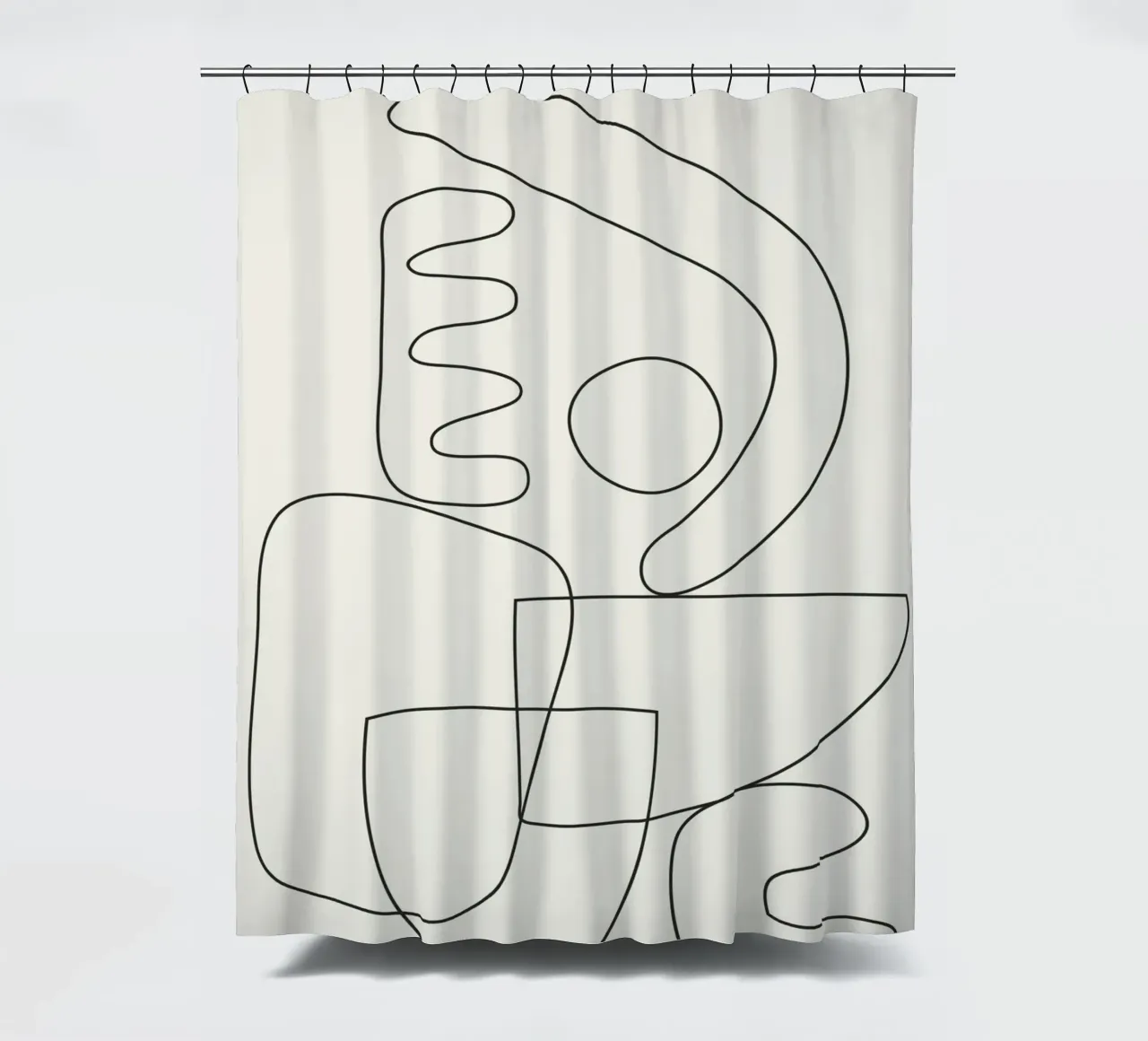 Minimal Abstract Shapes 03 tenda da doccia da Nadjaa