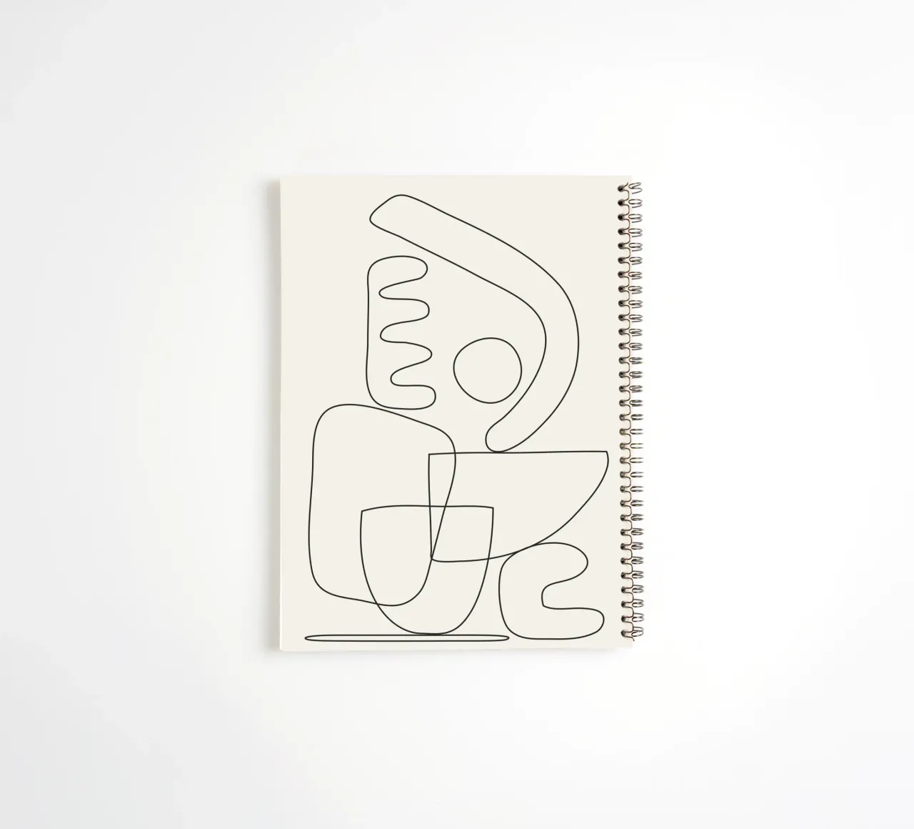Minimal Abstract Shapes 03 carnet à spirale de Nadjaa