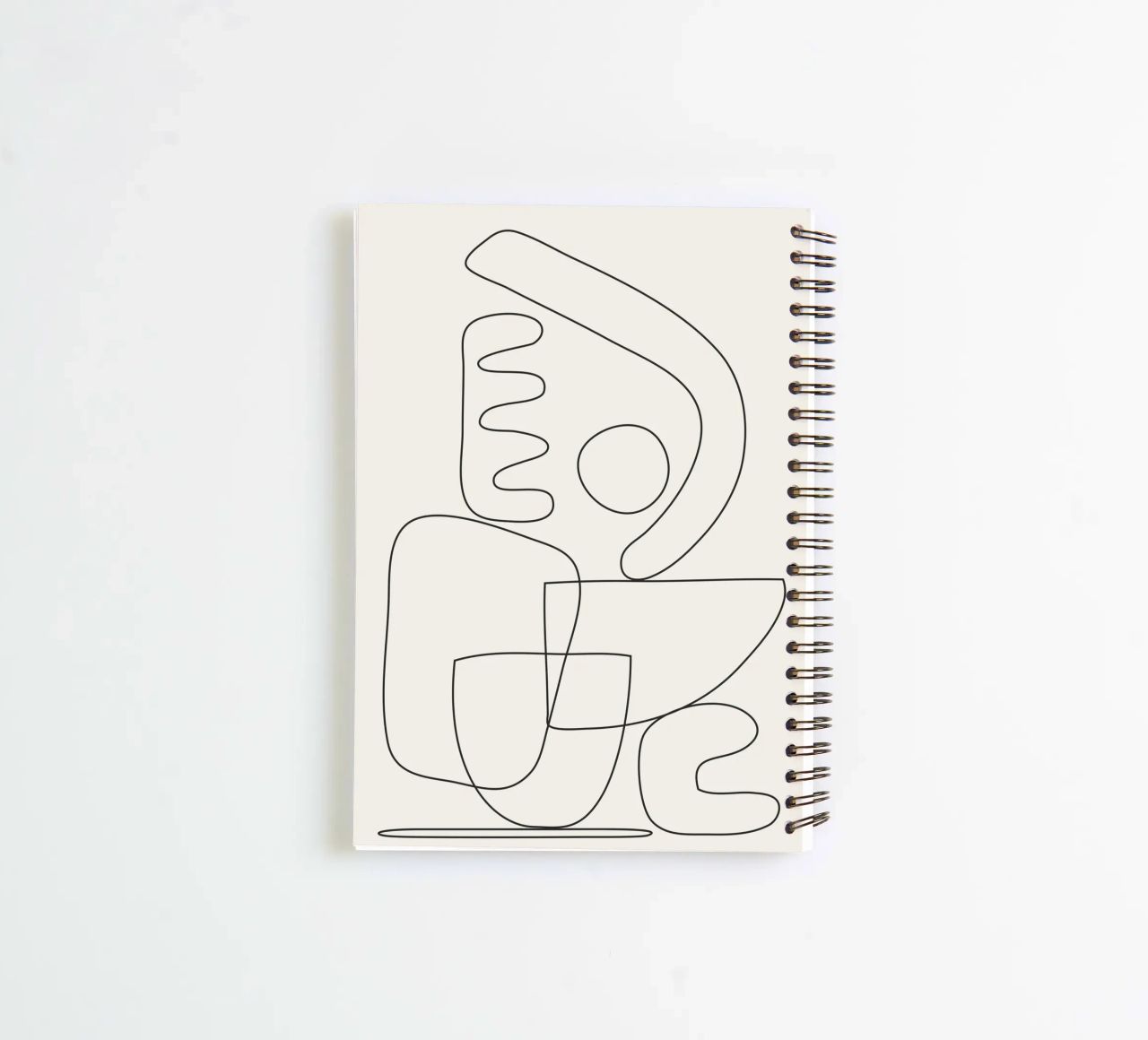 Minimal Abstract Shapes 03 spiral notebook by Nadjaa