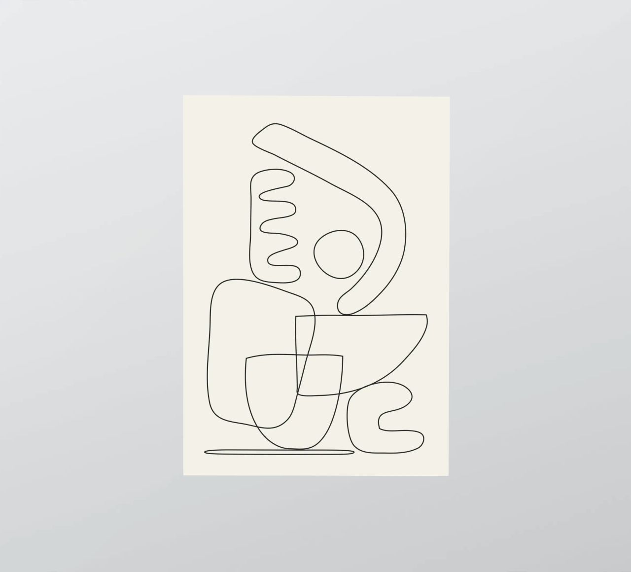 Minimal Abstract Shapes 03 sticker by Nadjaa