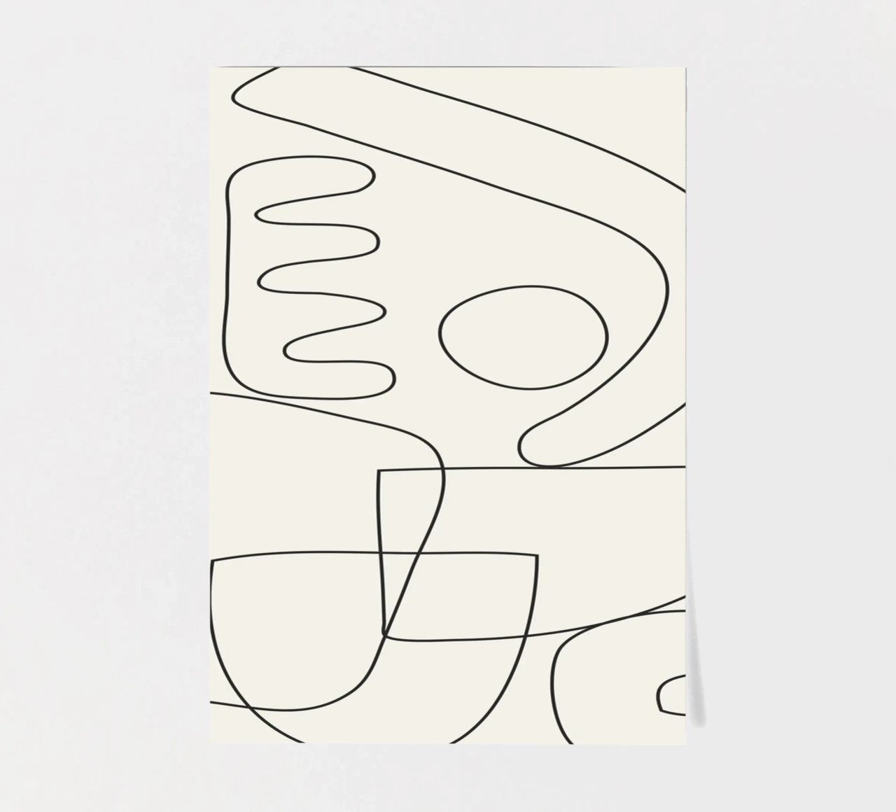 Minimal Abstract Shapes 03 sticker sheet by Nadjaa