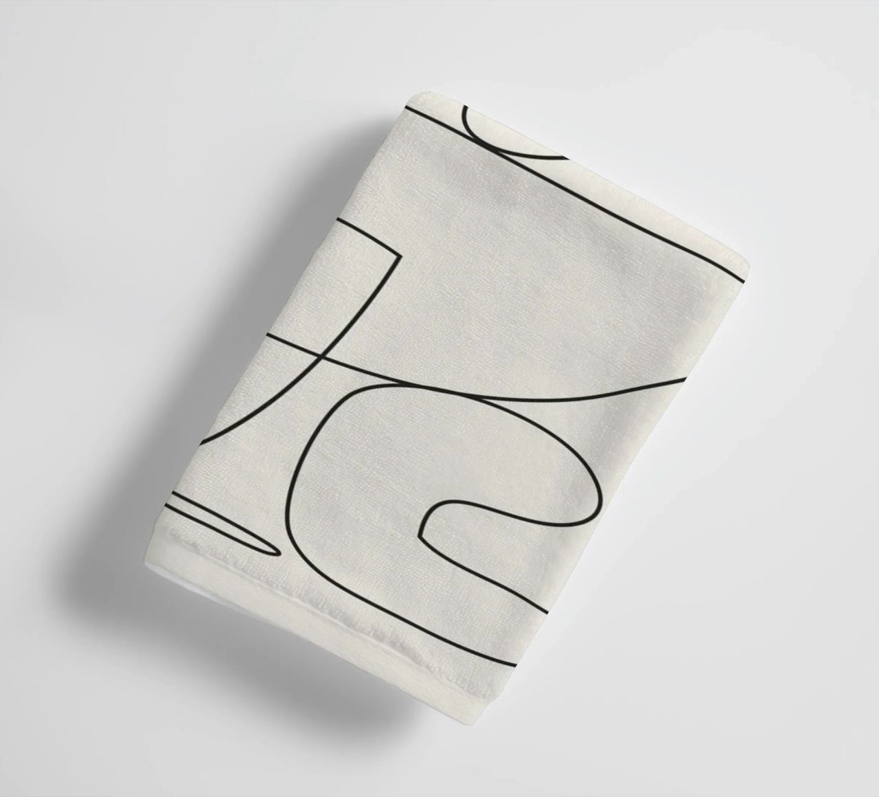 Minimal Abstract Shapes 03 towel by Nadjaa
