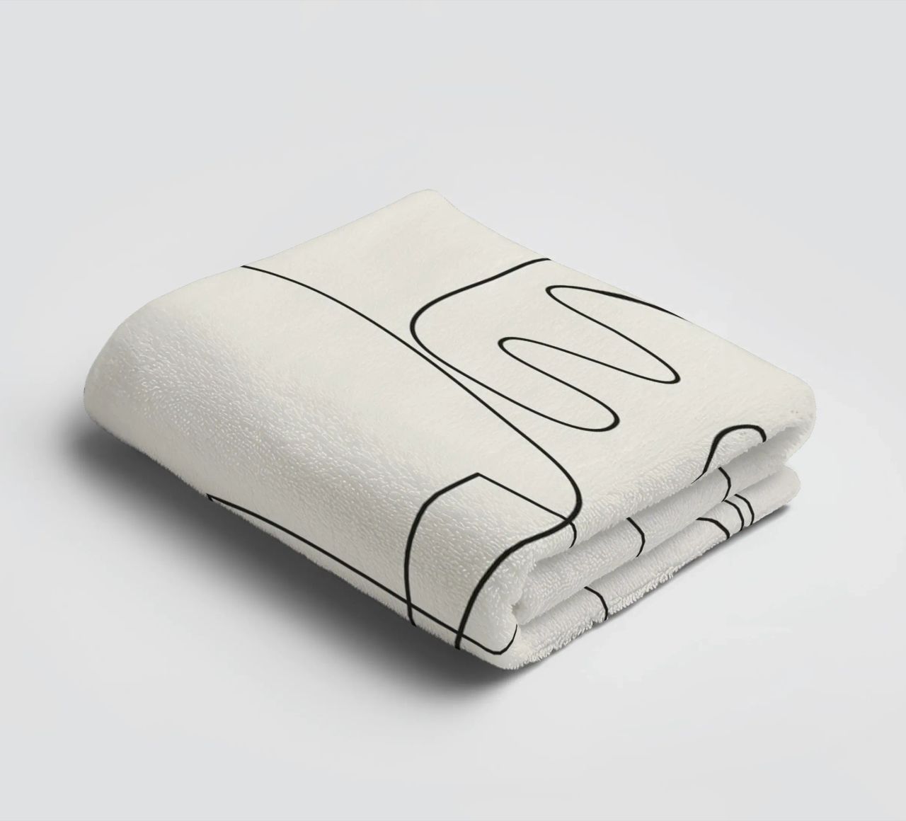 Minimal Abstract Shapes 03 towel by Nadjaa