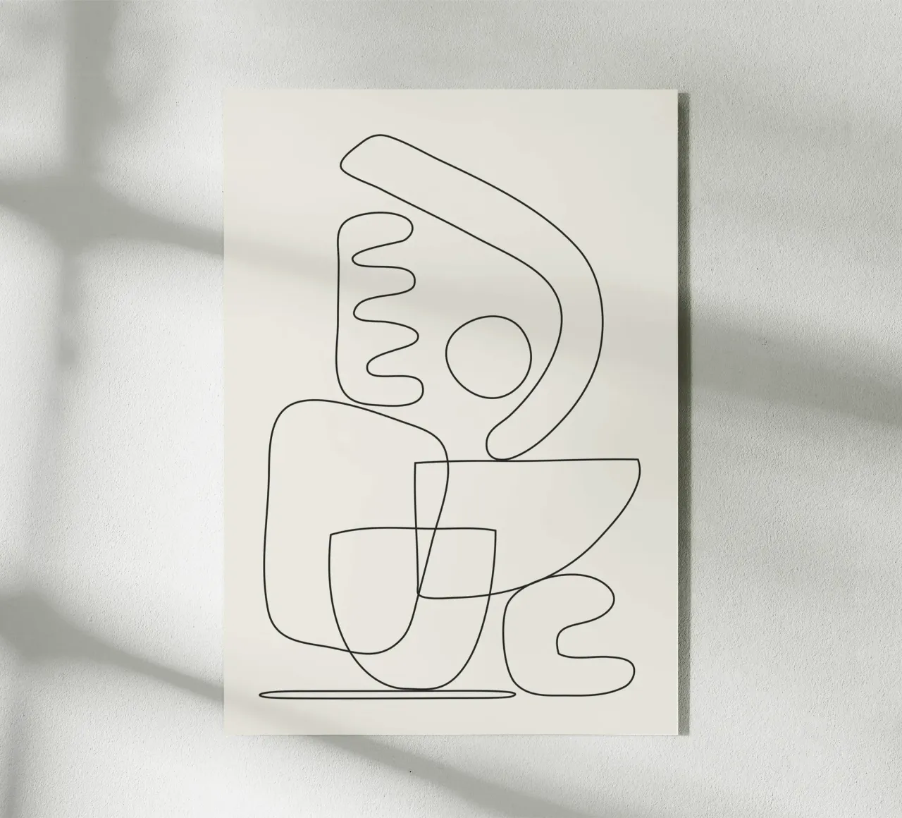 Minimal Abstract Shapes 03 Acryl-Glas von Nadjaa