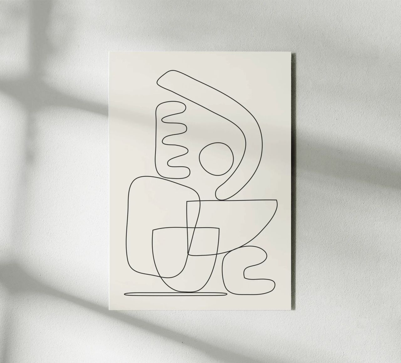 Minimal Abstract Shapes 03 alu-dibond by Nadjaa