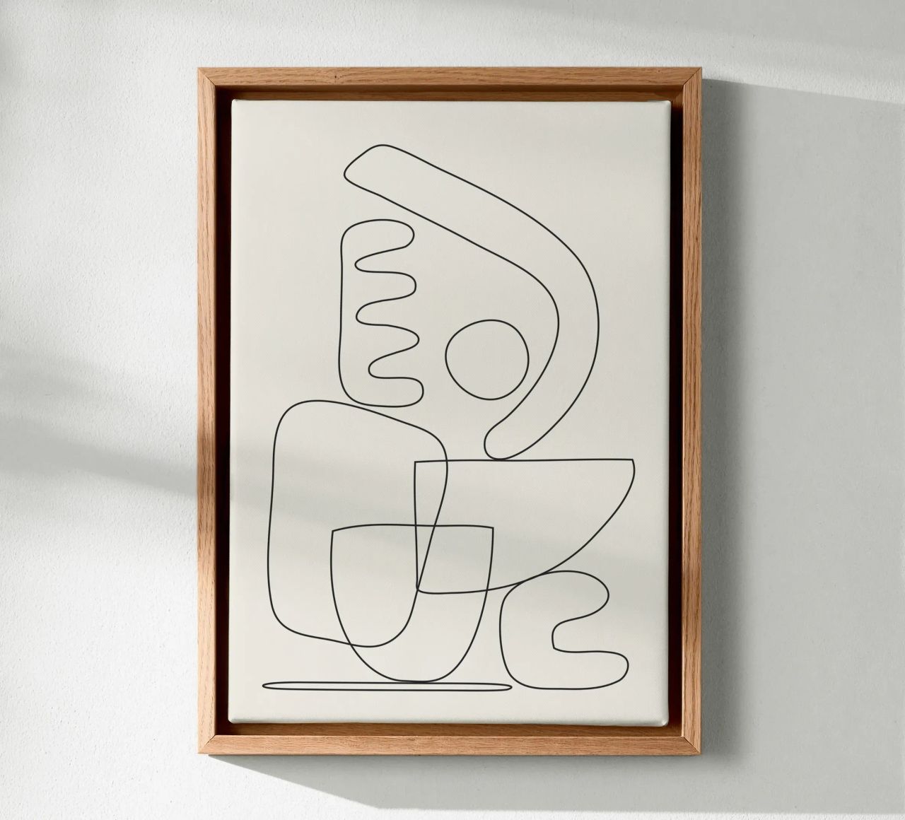 Minimal Abstract Shapes 03 canvas by Nadjaa