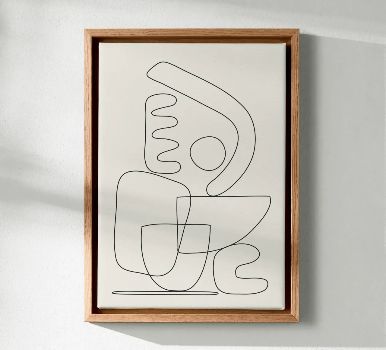 Minimal Abstract Shapes 03 Leinwand von Nadjaa