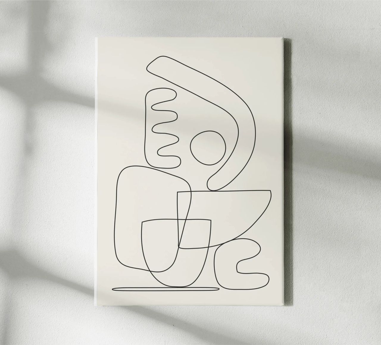 Minimal Abstract Shapes 03 canvas by Nadjaa