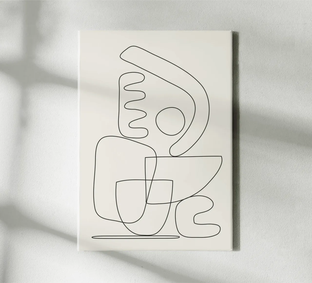 Minimal Abstract Shapes 03 Leinwand von Nadjaa
