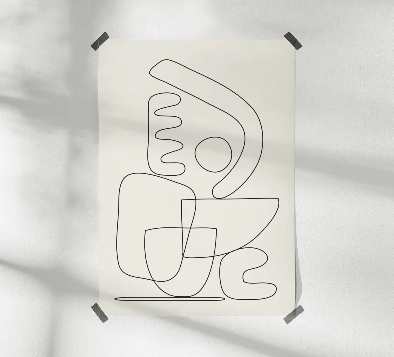 Minimal Abstract Shapes 03 carta hahnemühle da Nadjaa