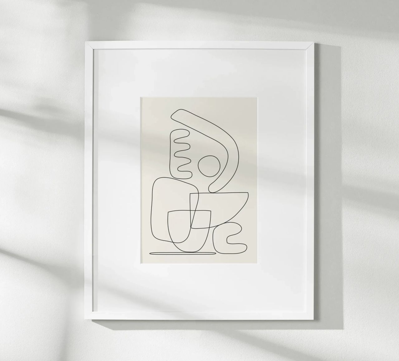 Minimal Abstract Shapes 03 poster by Nadjaa