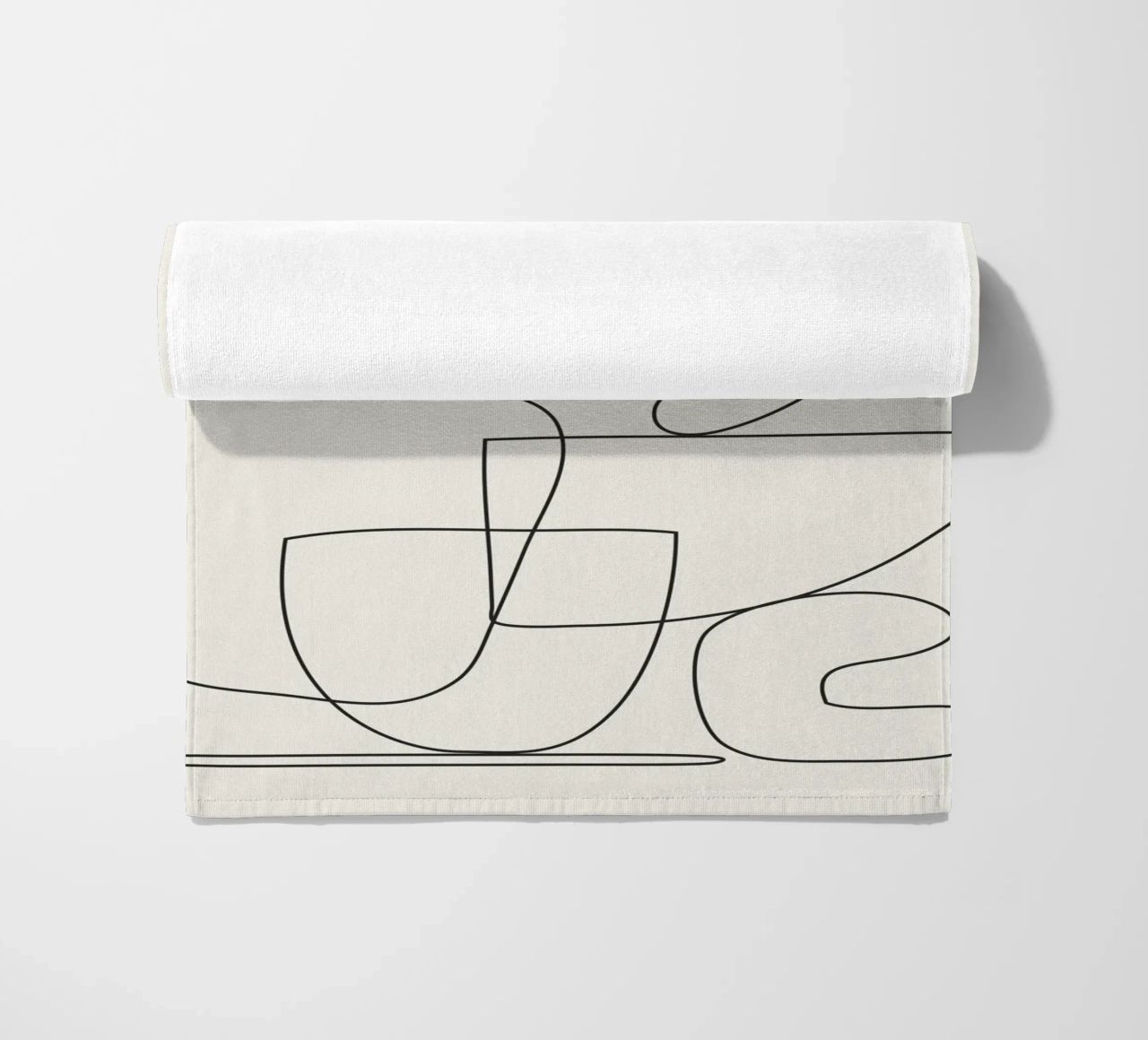 Minimal Abstract Shapes 03 beach towel by Nadjaa