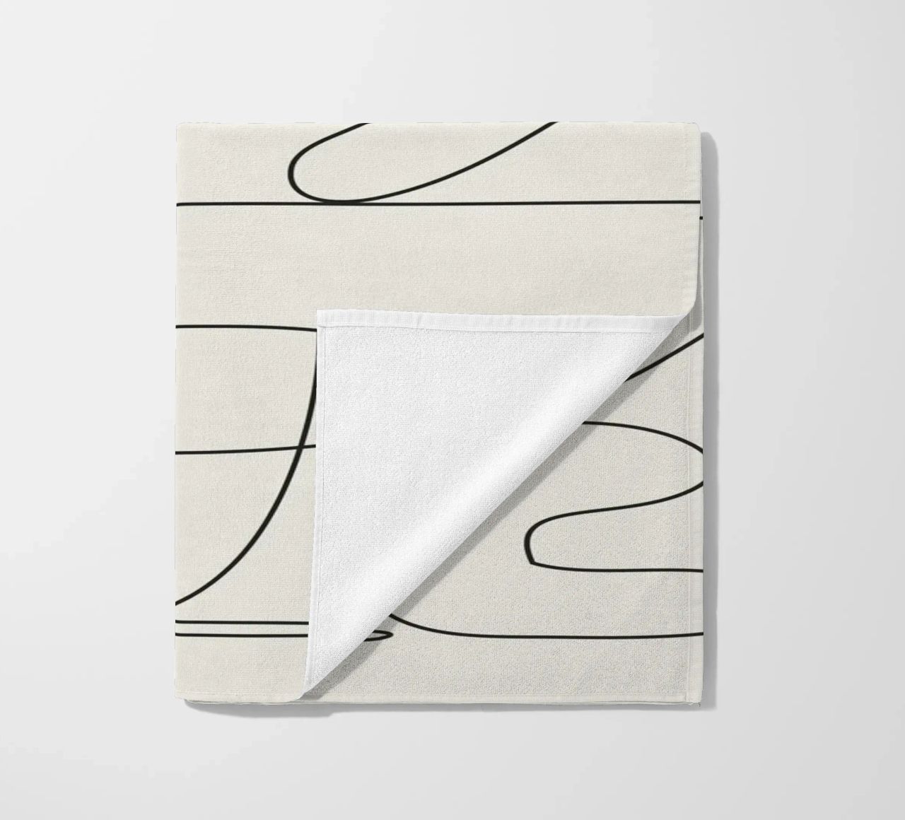 Minimal Abstract Shapes 03 beach towel by Nadjaa